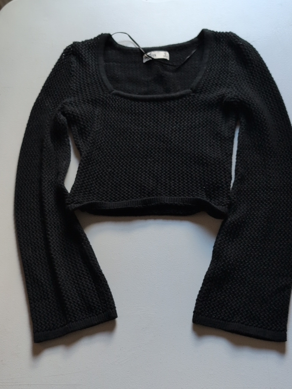 Cropped Bell Sleeve Sweater